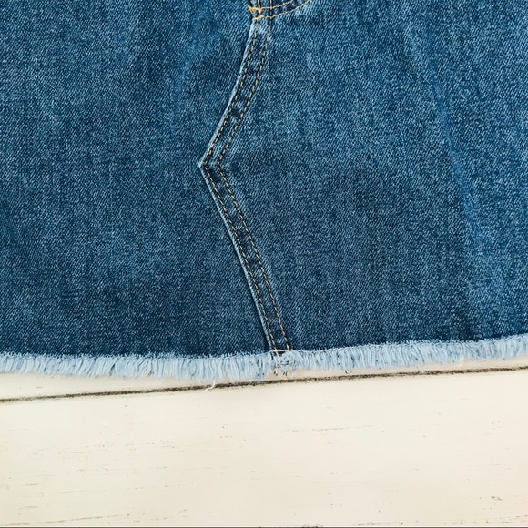 JUSTBLACK Denim Fringe Skirt - Picture 6 of 6